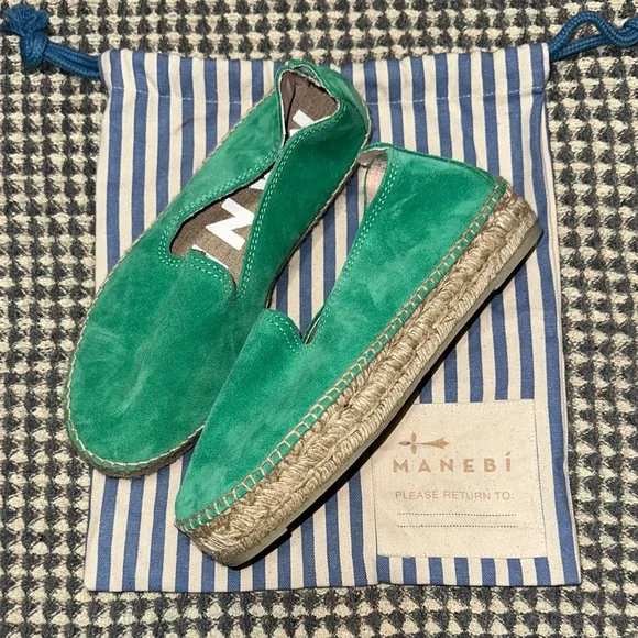 Manebi Green Espadrilles for Women - Picture 1 of 4